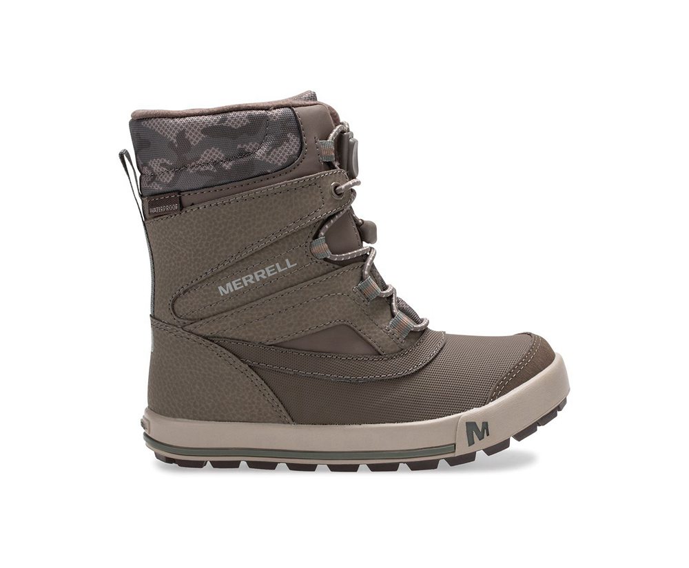 Botas Criança - Merrell Snow Bank 2.0 - Marrom - NUE208946